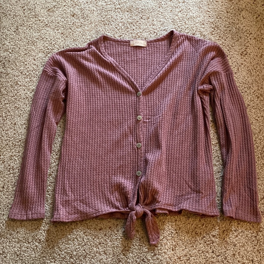 Altar’d State waffle henley top
